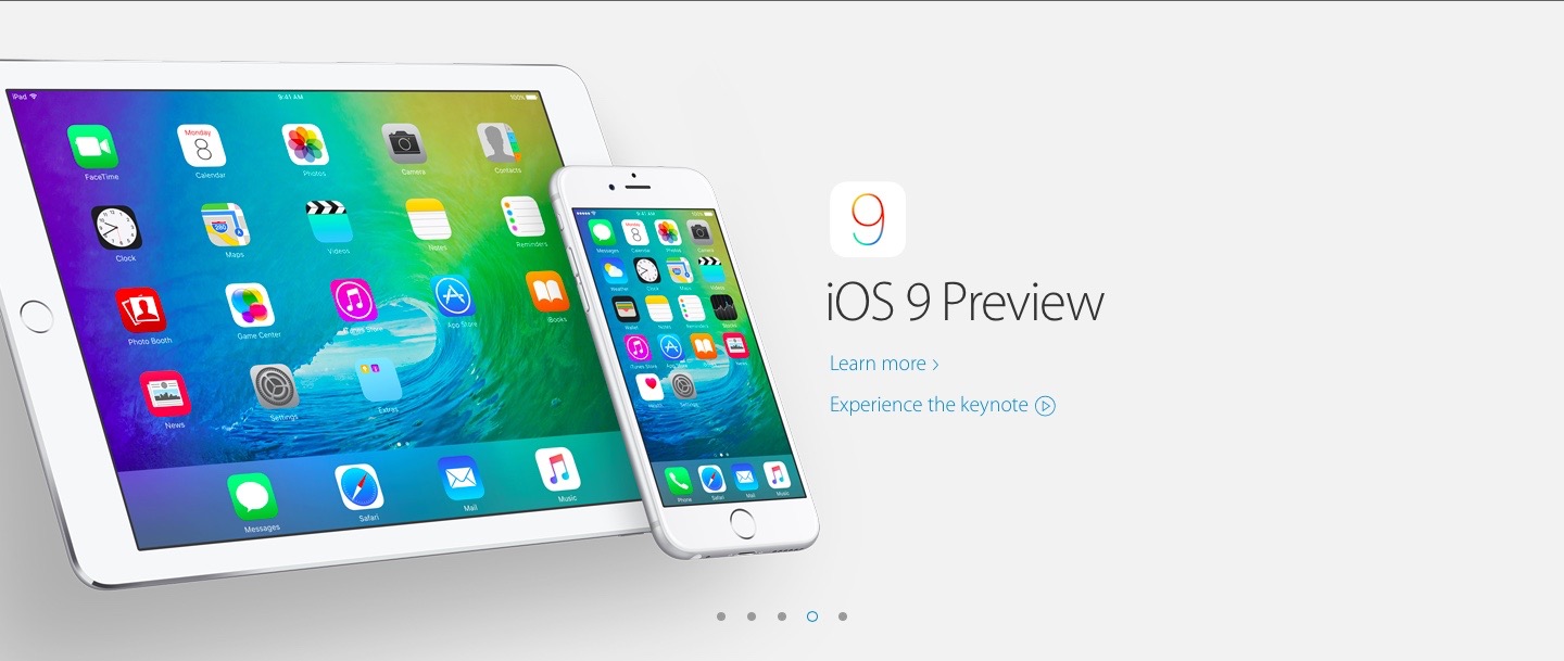 iOS 9 preview header