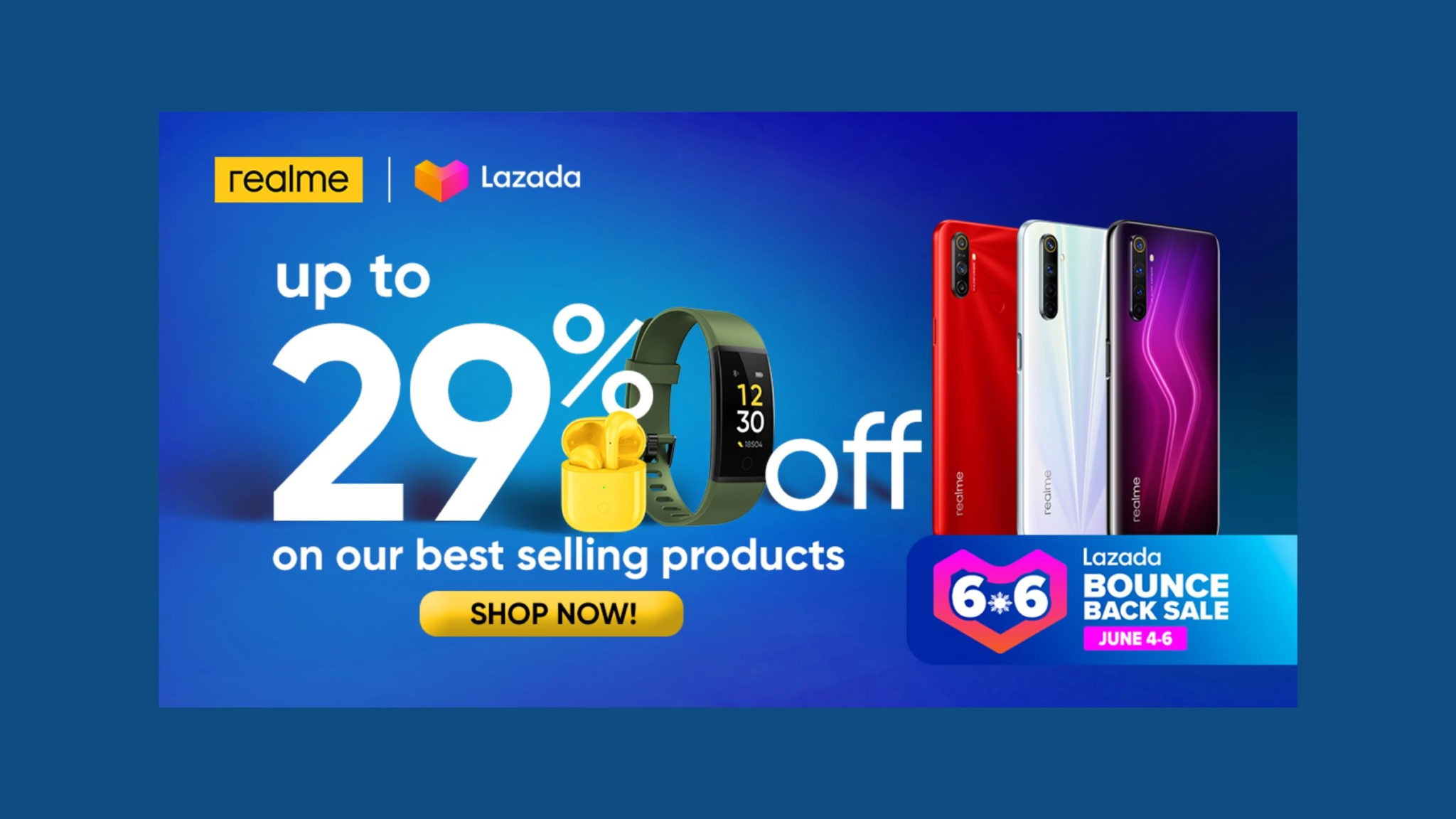Realme Philippines Lazada 6.6 Sale Deals Header