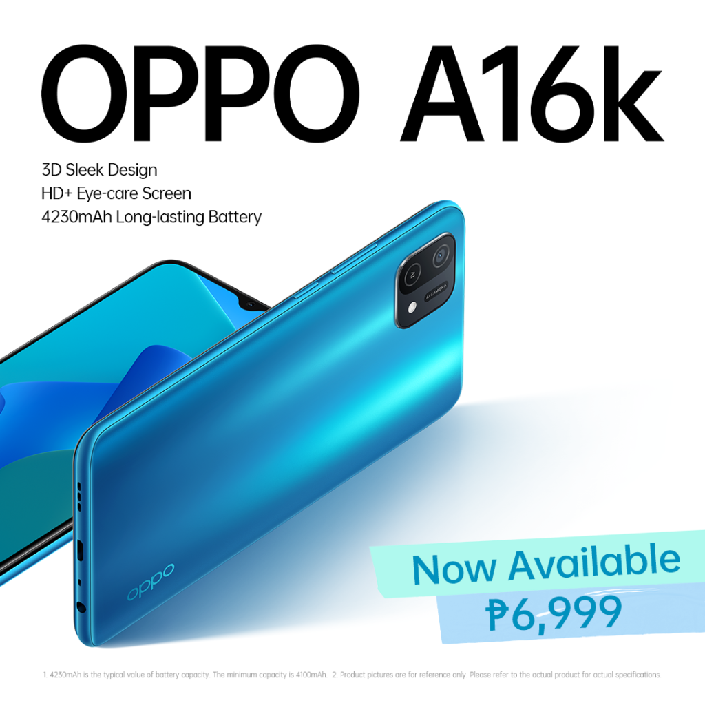 OPPO A16k pricing