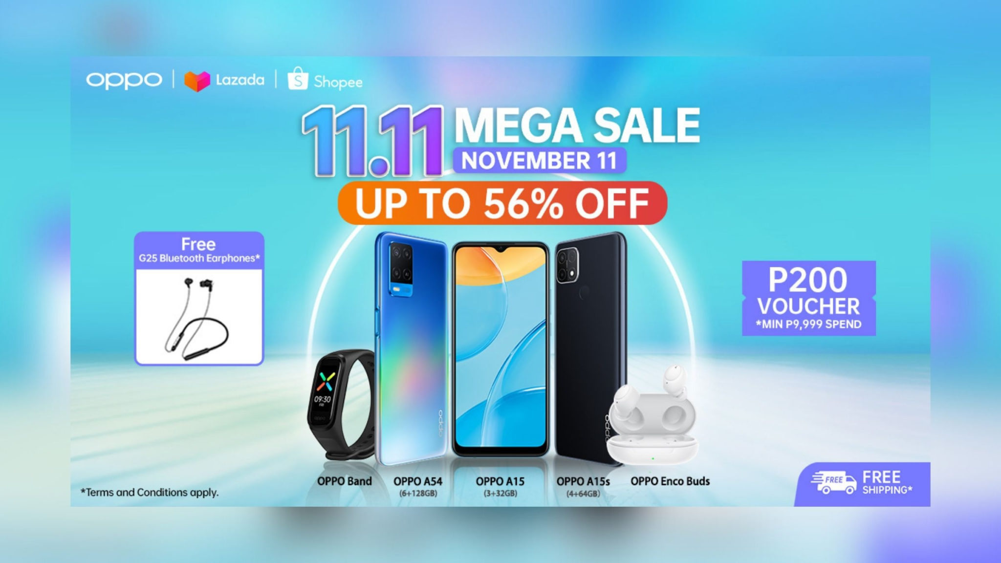 OPPO 11.11 Mega Sale Philippines Header