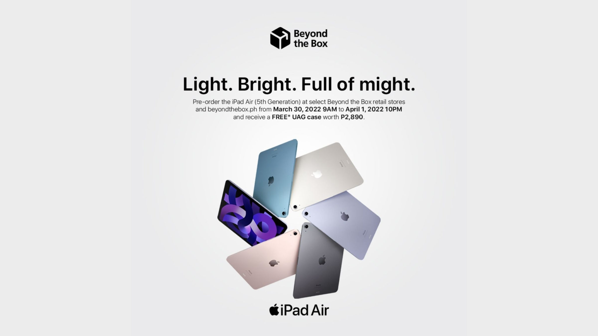Preorder M1 iPad Air Beyond the Box Header
