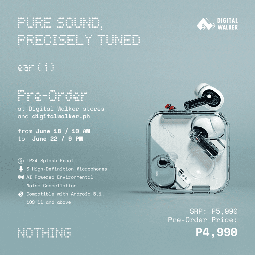 Nothing ear 1 Philippines Preorder Info