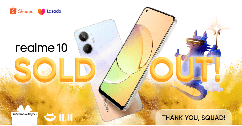 realme Number 1 - realme 10 Sold Out