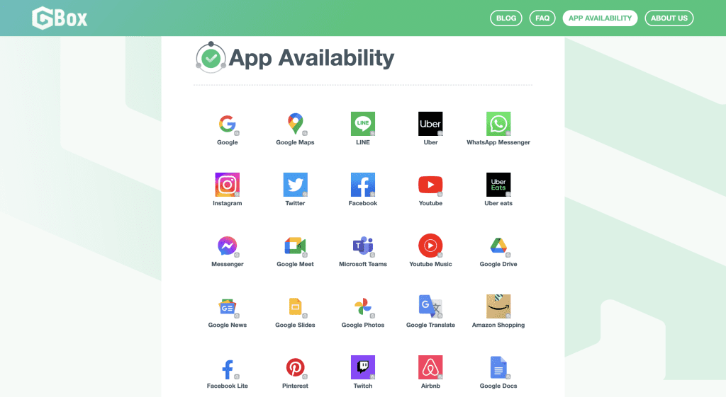 HUAWEI Ecosystem - GBox App Availability