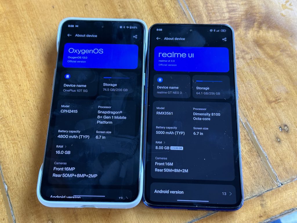 OxygenOS is basically realme UI is basically ColorOS