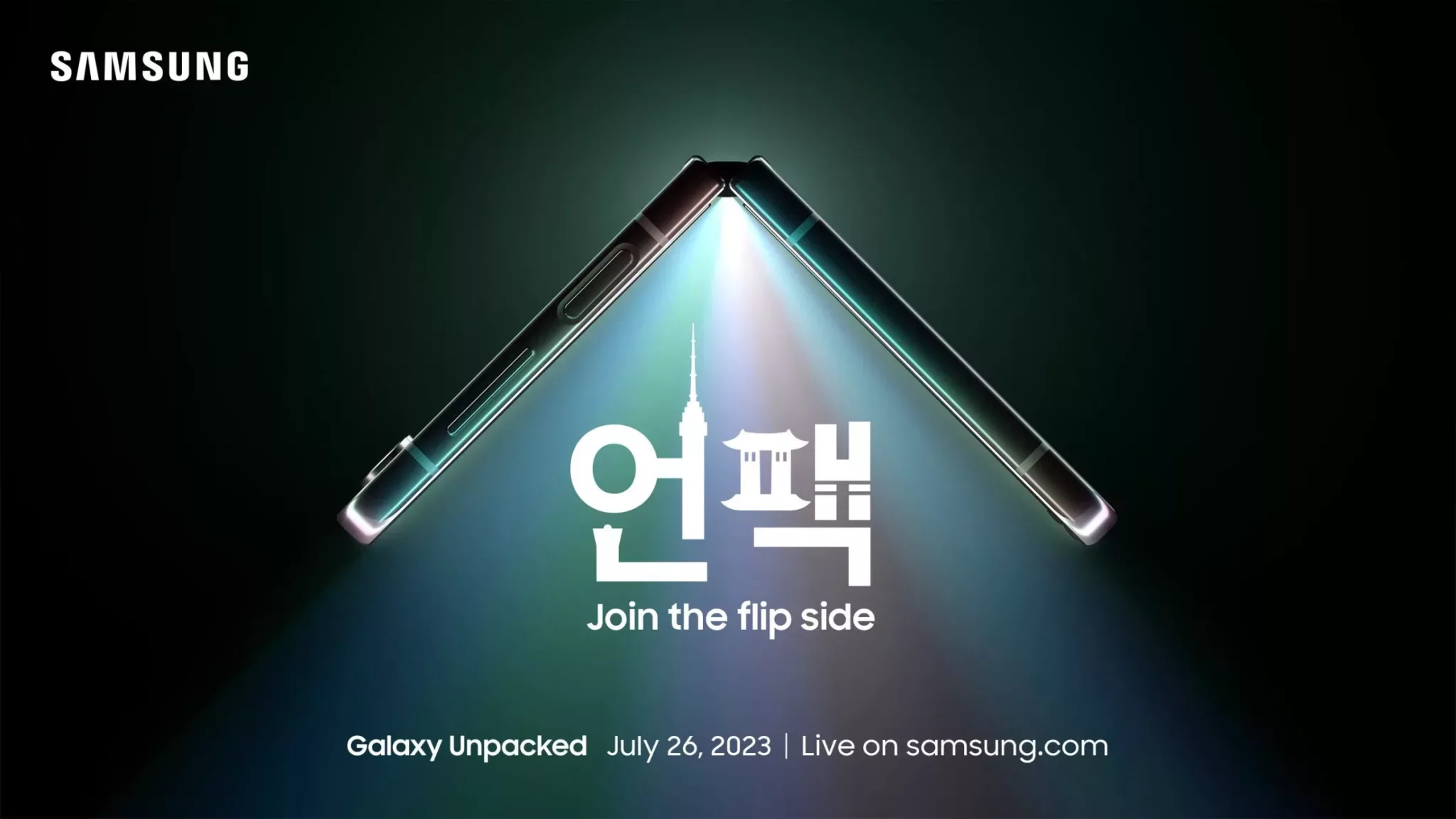 Galaxy Unpacked Flip Side Launch Header