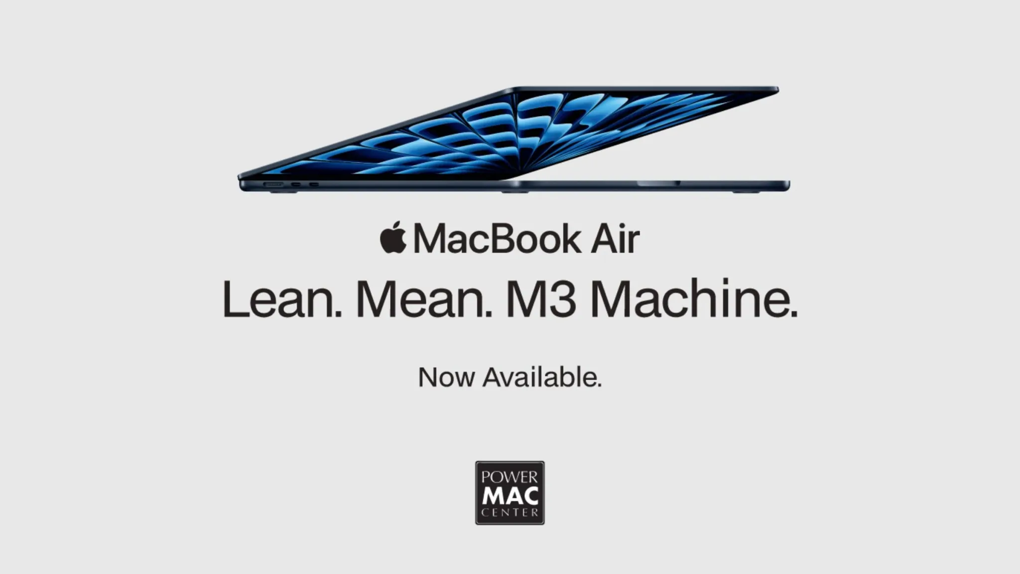 M3 MacBook Air Power Mac Center Header