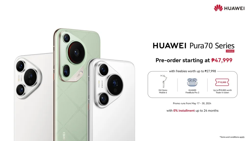 HUAWEI Pura 70 Series Pre-order Key Visual