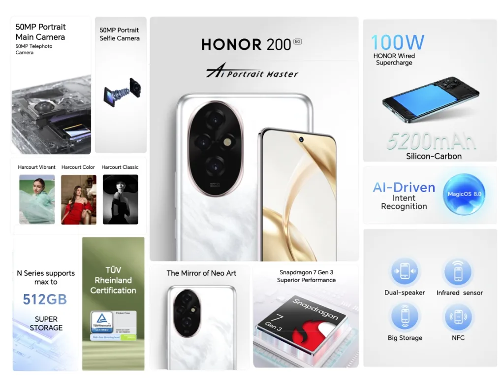 HONOR 200 Series - HONOR 200 Specs