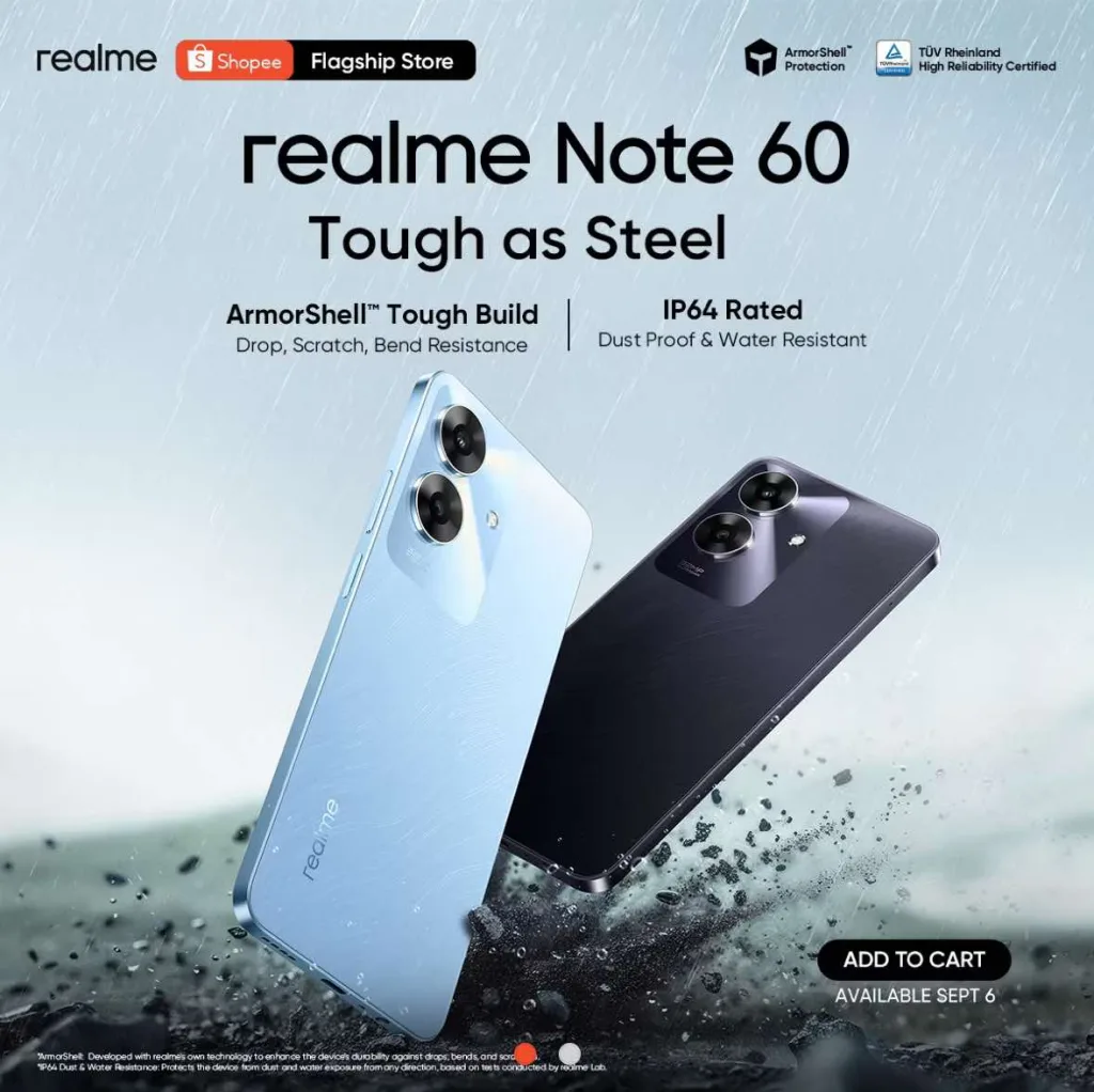 realme Note 60 Shopee Teaser Photo