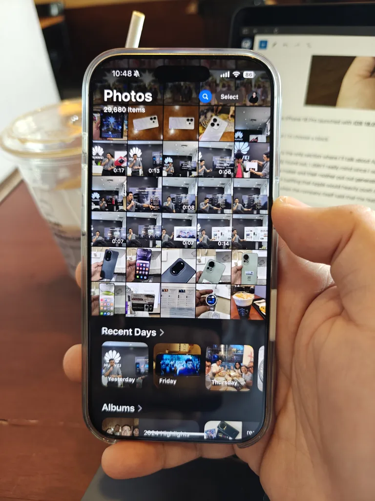 iPhone 16 Pro Review - iOS 18 Photos app