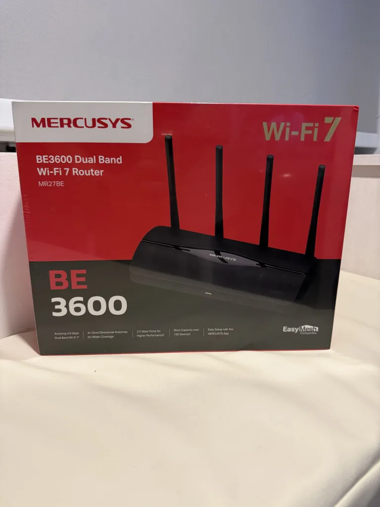 Mercusys Wi-Fi 7 MR27BE Review - Box