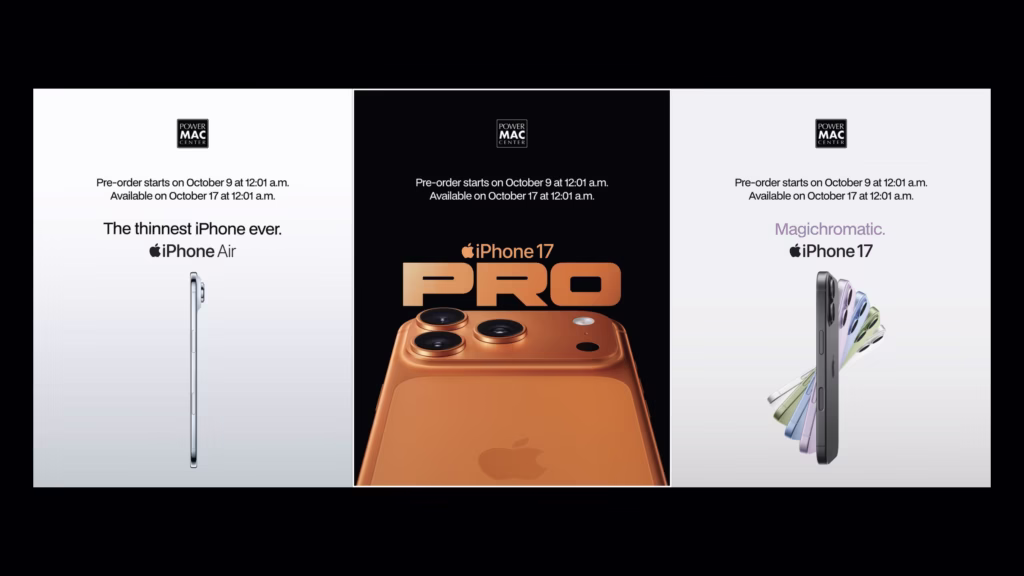 Power Mac Center iPhone 17 Teasers