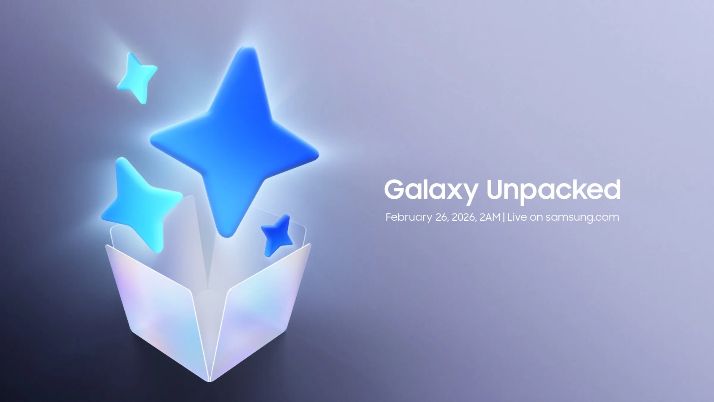 Galaxy Unpacked February 2026 Header
