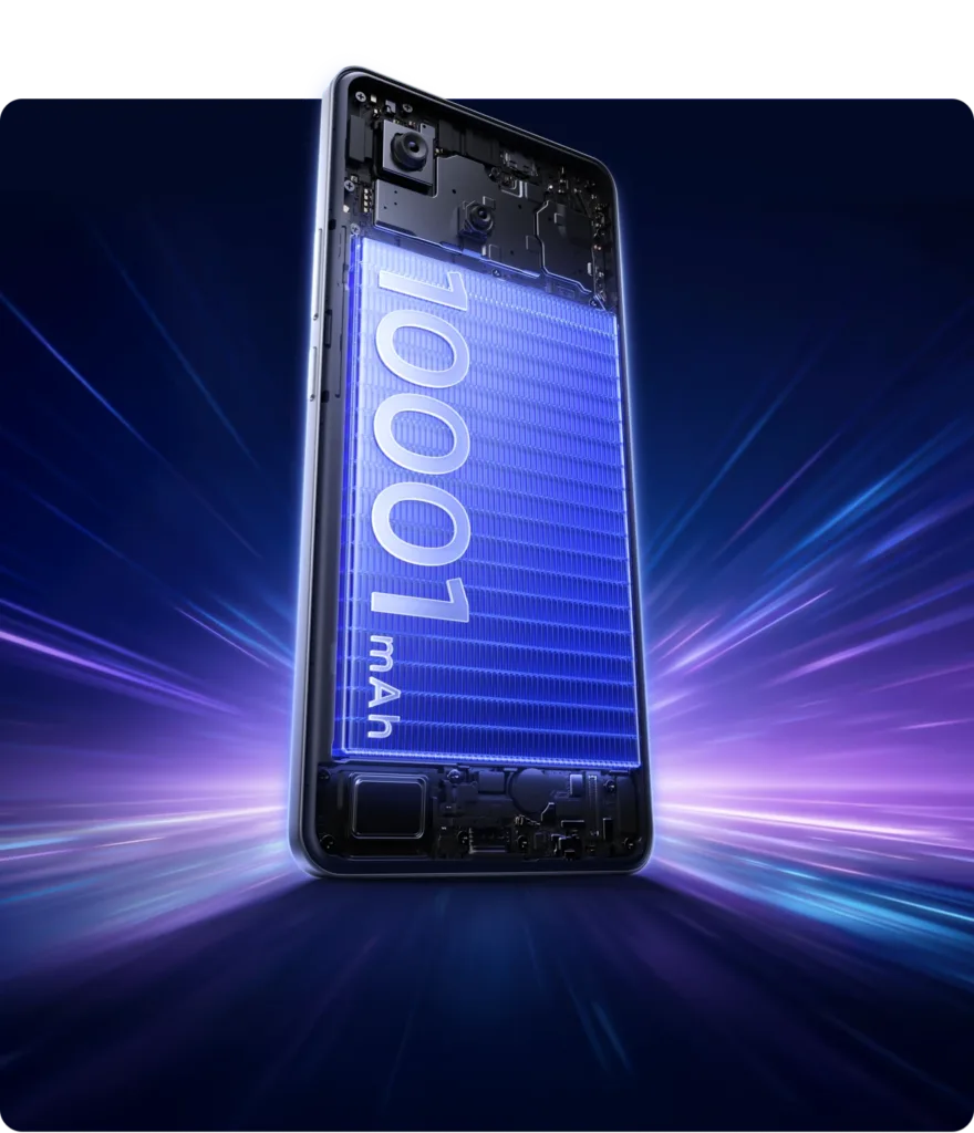 realme P4 Series - 10001 mAh battery on realme P4 Power