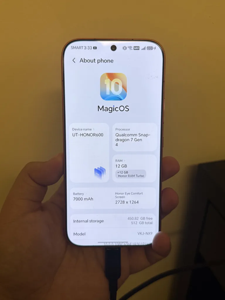 HONOR 600 5G Review - Software and MagicOS 10