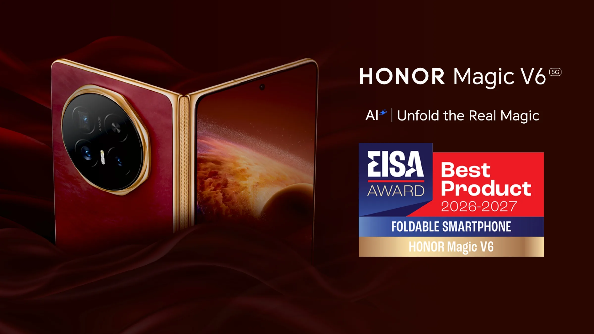 HONOR Magic V6 Wins EISA Foldable Smartphone Info Header