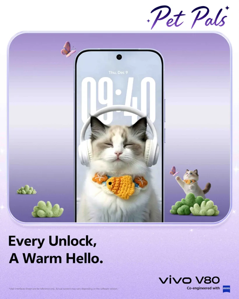 vivo V80 - Pet Pals theme